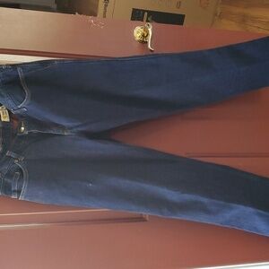 Carhartt original fit plaid fleece Lined straight leg size 14 inseam 32
